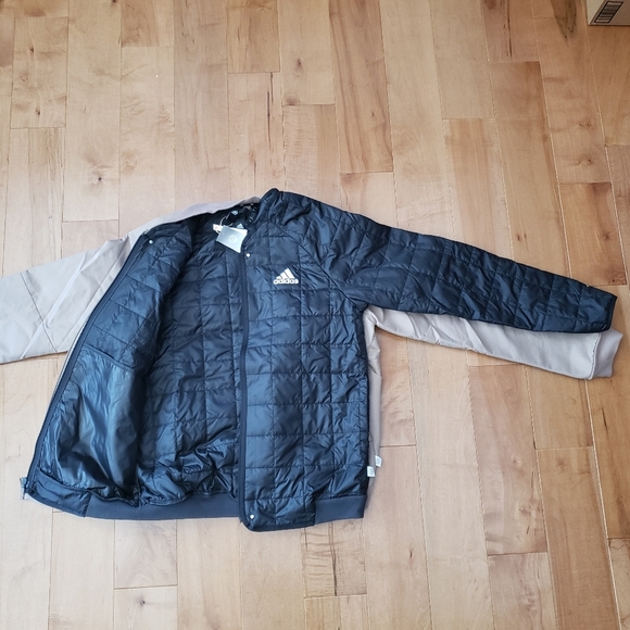 adidas Men Designed 4 Gameday Bomber Jacket Chalky Brown Size M - Picture 12 of 15